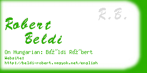 robert beldi business card